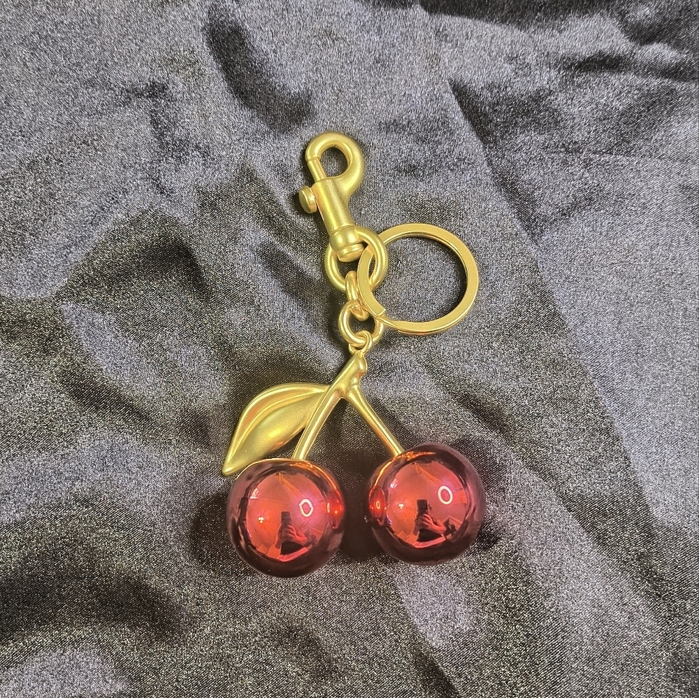 Cherry Bag Charm Keychain - Picture 2 of 2